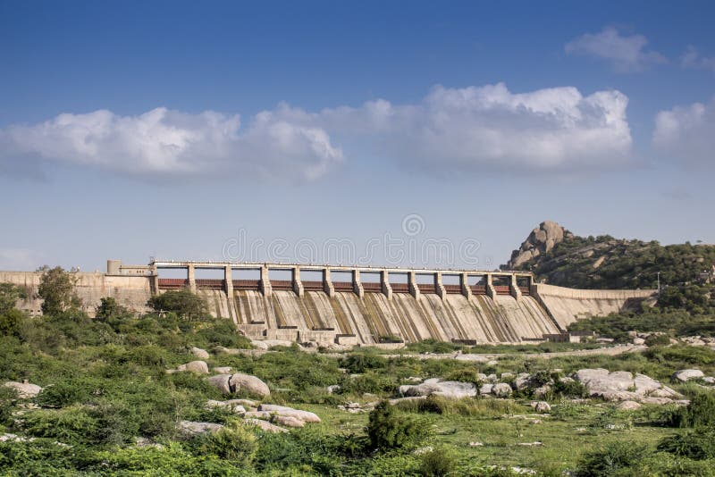 Dam in rajasthan india stock photo. Image of blue, green 114952688