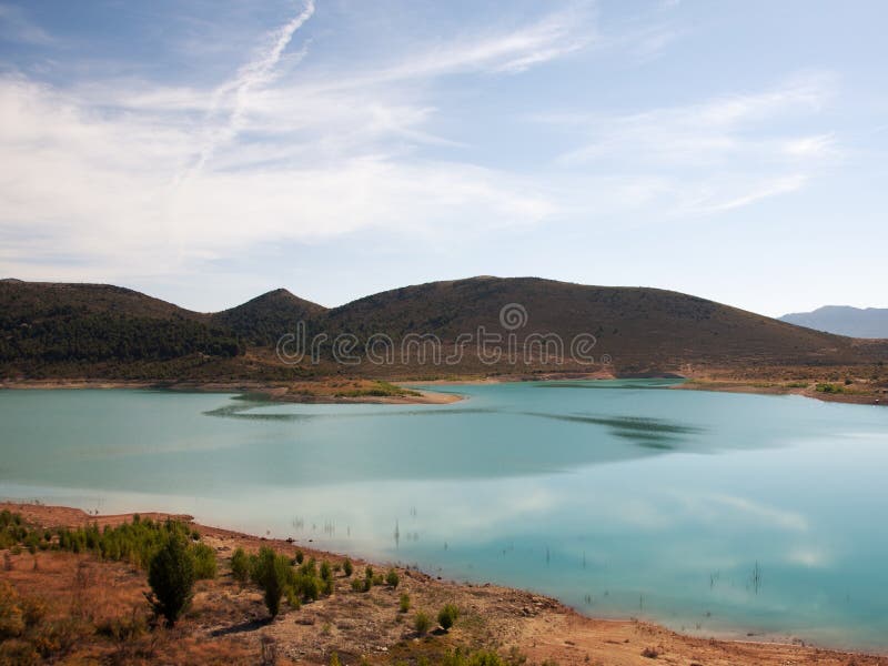 Dam of San Clemente Huescar royalty free stock photography Dam of San Clemente Huescar royalty free stock photography