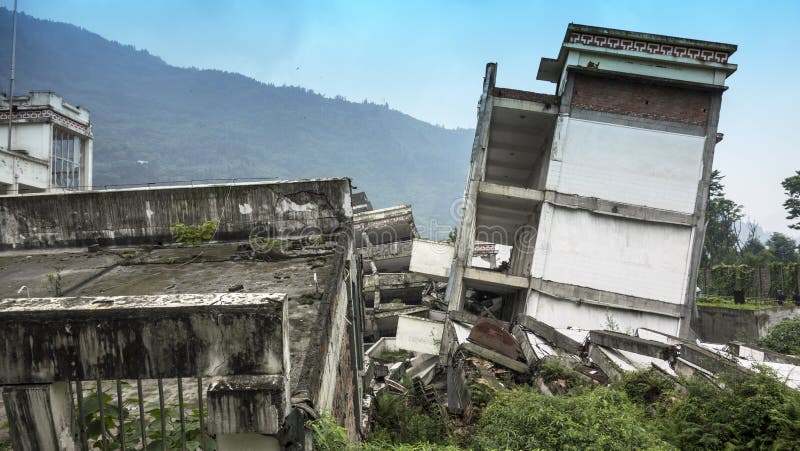 Damage Buildings of Wenchuan Earthquake,Sichuan