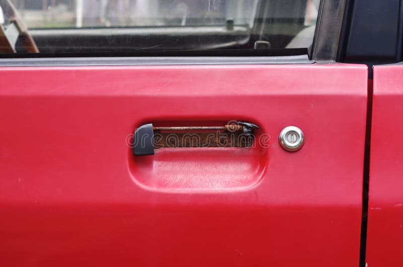 Damaged car handle stock photo. Image of open, bolt, abstracts 59473462