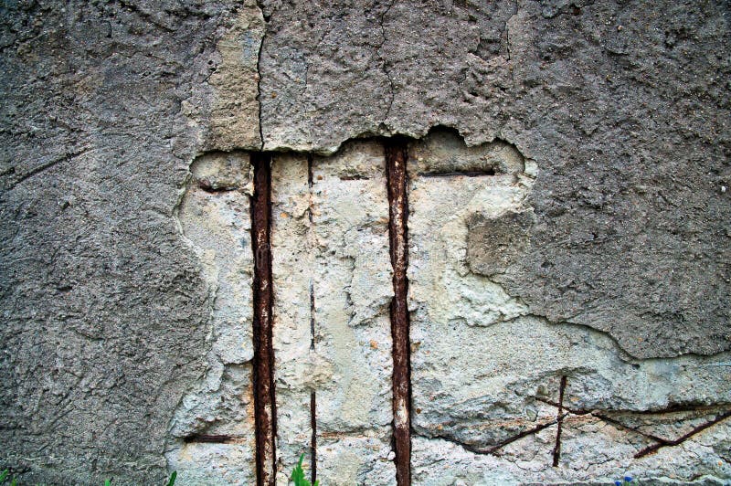 Damaged concrete stock image. Image of work, repair, reinforcement 41393433