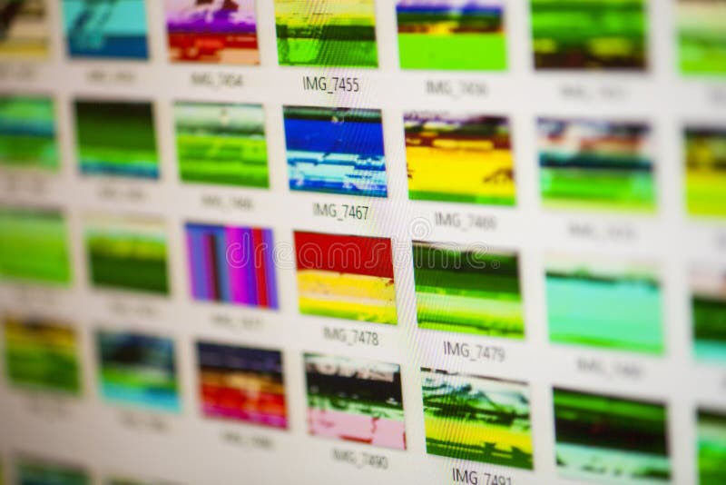 Damaged files - Lost data stock images
