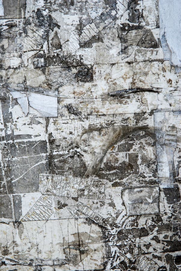 Damaged Poster Wall Texture Stock Image Image of retro, frame 229696247