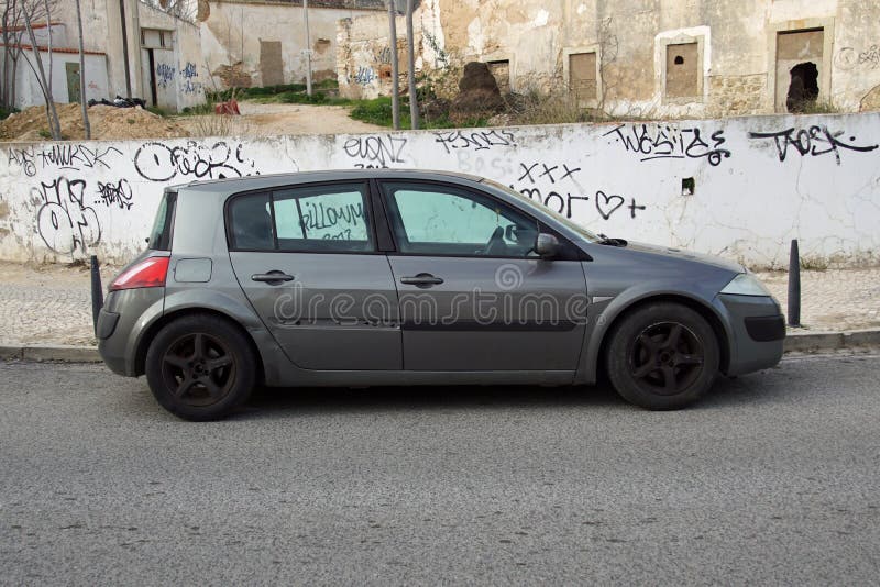 Renault Megane 2 Hatchback. Editorial Photo Image of urban, vehicle: 170316591