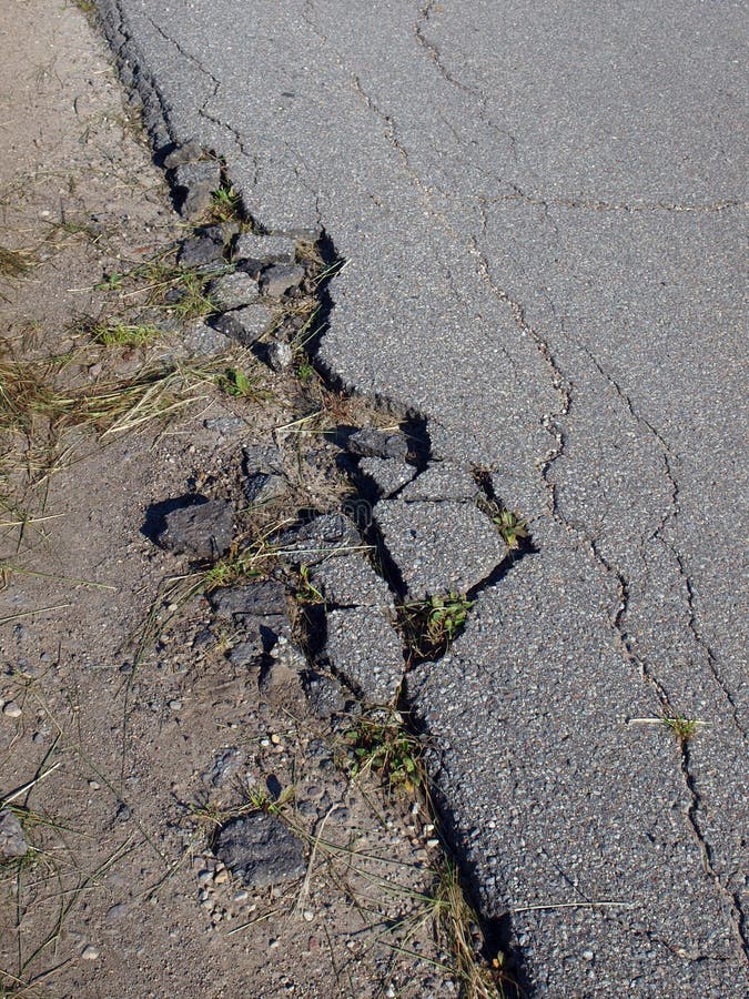 Damaged road edge 2 stock photo. Image of damage, traffic 34054488