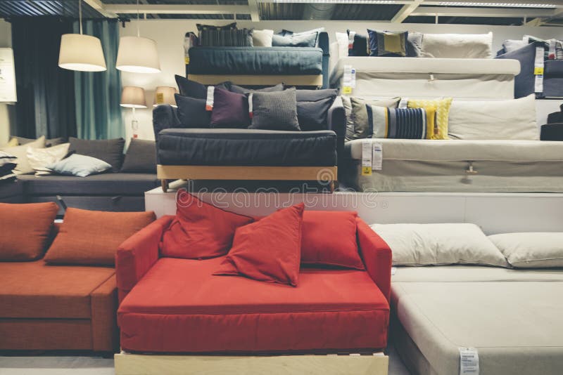 Damansara, Malaysia August 26, 2017wide Range of Sofas Display at