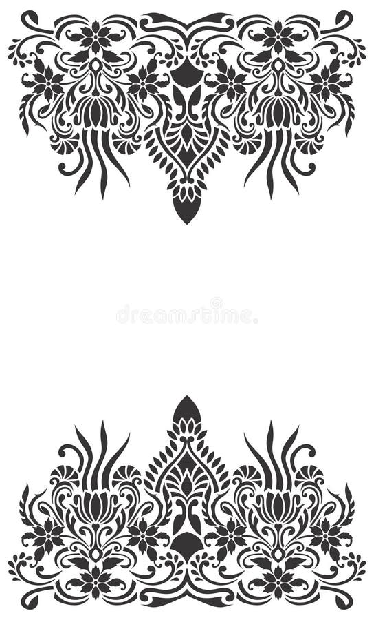 Damask emblem set stock vector. Illustration of design - 11721279