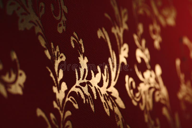 Wall covering: vintage 'damask' pattern wallpapers. Wall covering: vintage 'damask' pattern wallpapers