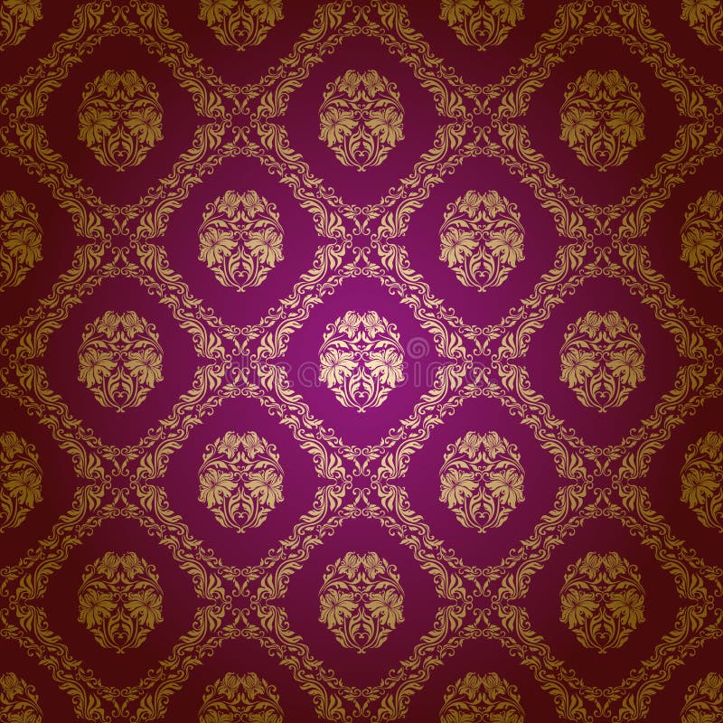 Damask seamless floral pattern