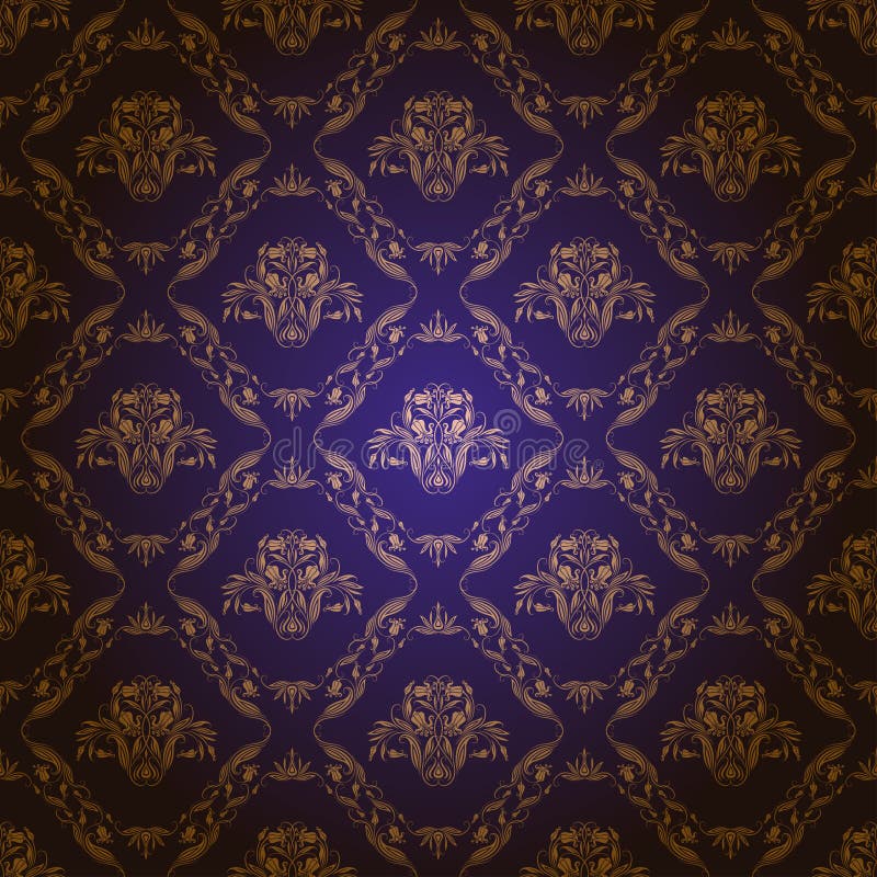 Damask seamless floral pattern