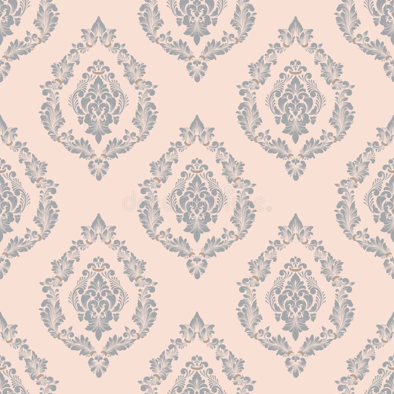 Damastast seamless modellbakgrund för vektor Klassisk lyxig gammalmodig damast prydnad, sömlös kunglig victorian vektor illustrationer Damastast seamless modellbakgrund för vektor Klassisk lyxig gammalmodig damast prydnad, sömlös kunglig victorian vektor illustrationer