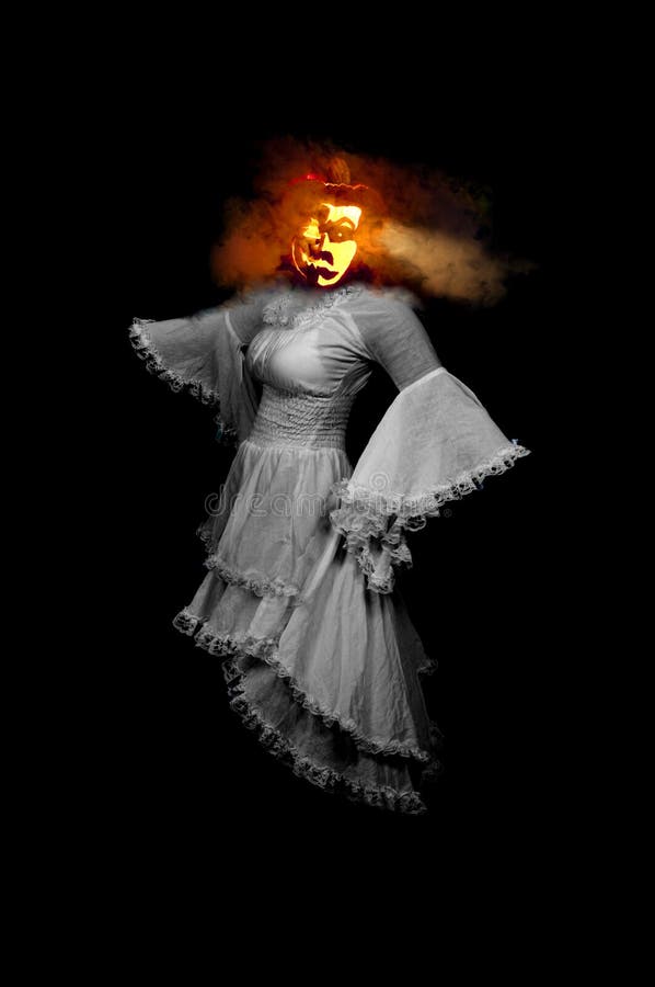 Dame Jack-O-Laterne stockfotografie Dame Jack-O-Laterne stockfotografie