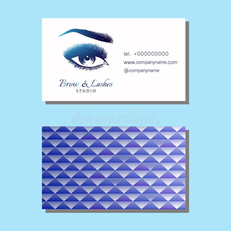 Dame modieus oog en brows met volledige zwepen royalty-vrije illustratie Dame modieus oog en brows met volledige zwepen royalty-vrije illustratie
