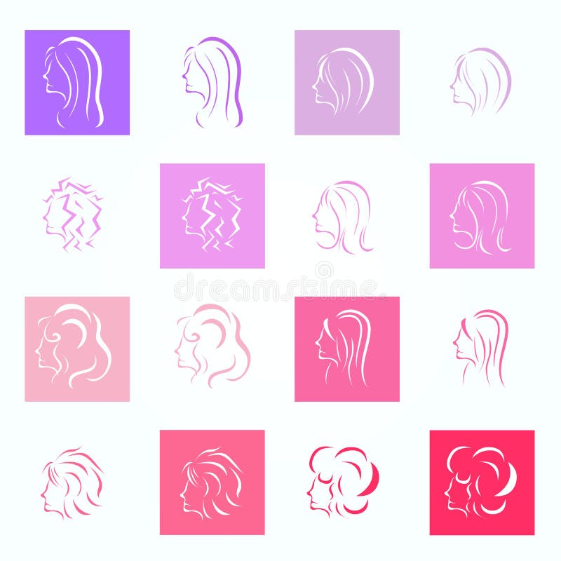 Dame Style Hair vector illustratie Dame Style Hair vector illustratie