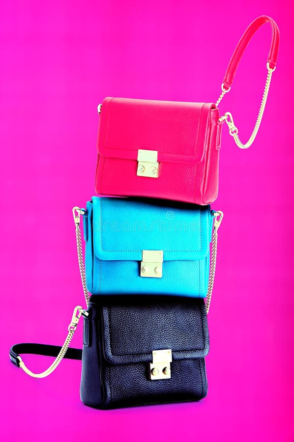 Damläderväskor arkivbild