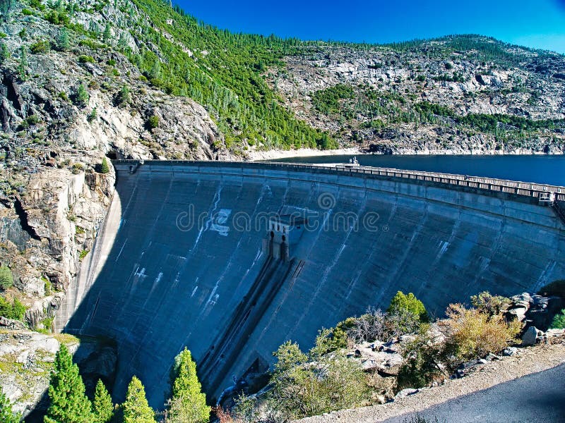 Damm O Shaughnessy Und Reservoir Hetch Hetchy Stockfoto Bild Von Vorratsbehalter Hoch 169936692