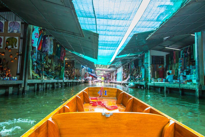 Damnoen Saduak Floating Market,Ratchabu,Thailand royalty free stock photography Damnoen Saduak Floating Market,Ratchabu,Thailand royalty free stock photography