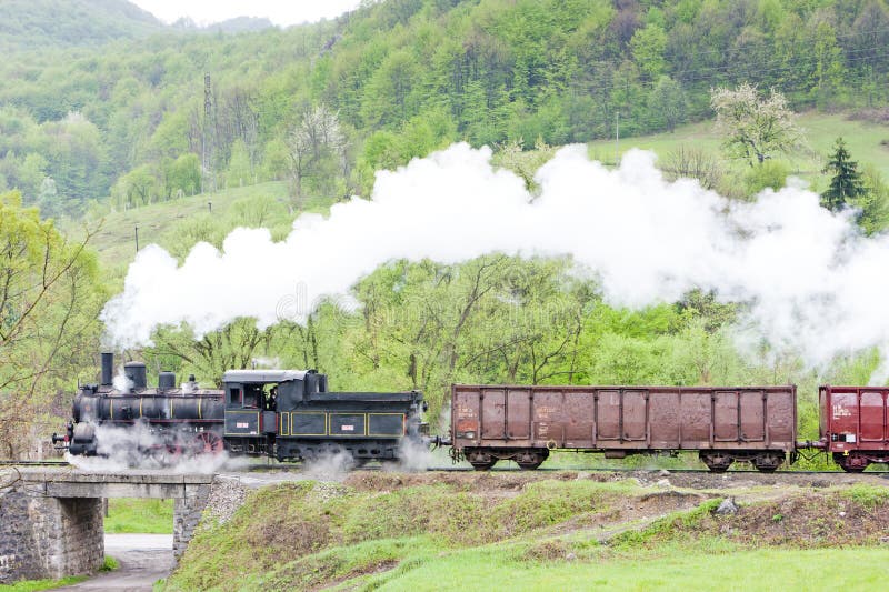 Dampfgüterzug u. x28; 126 014& x29; , Resavica, Serbien stockfotografie Dampfgüterzug u. x28; 126 014& x29; , Resavica, Serbien stockfotografie