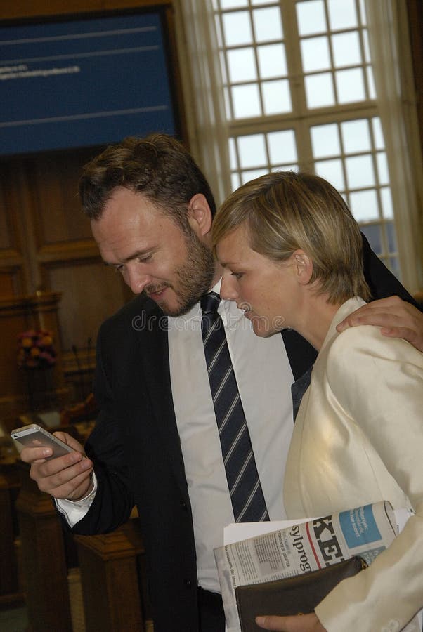 DAN JORGENSEN EN LIDSTATEN IDA AUKEN royalty-vrije stock foto DAN JORGENSEN EN LIDSTATEN IDA AUKEN royalty-vrije stock foto