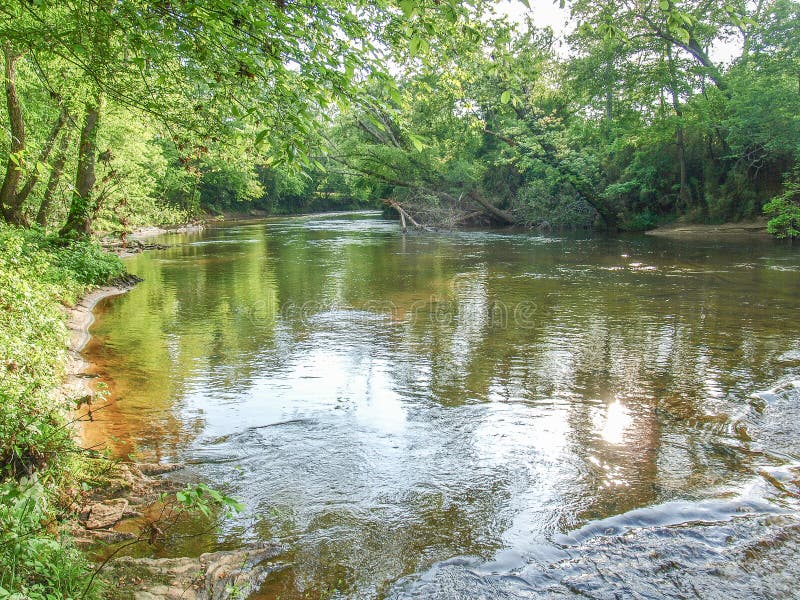 Dan River in Danbury, North Carolina Stock Image Image of calm