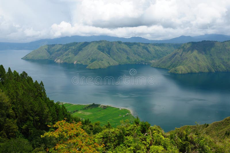Danau indonesia norr sumatra toba