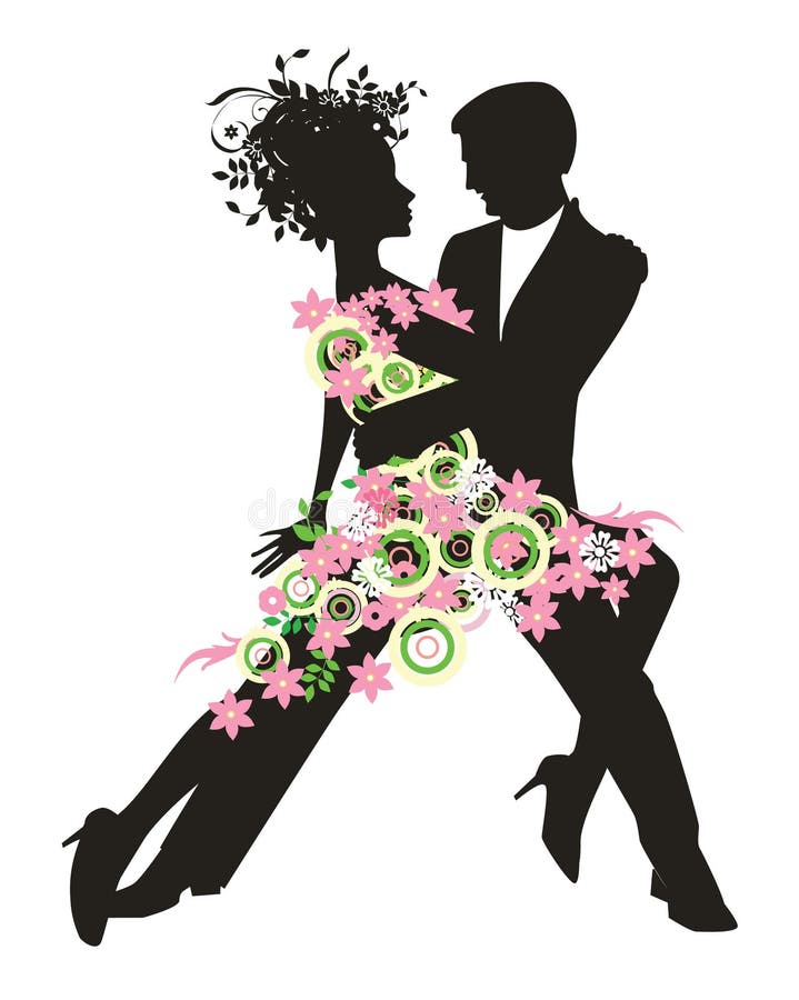 Ballroom Dancers. stock vector. Illustration of nightlife - 8741278