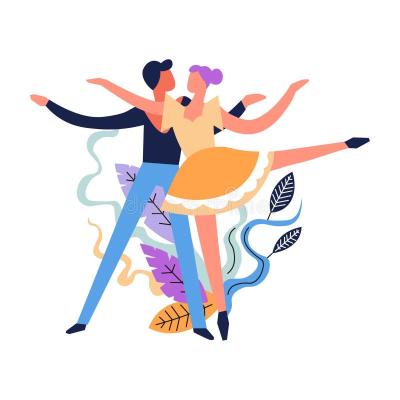 Dancing pair stock vector. Illustration of disco, midnight - 31602100