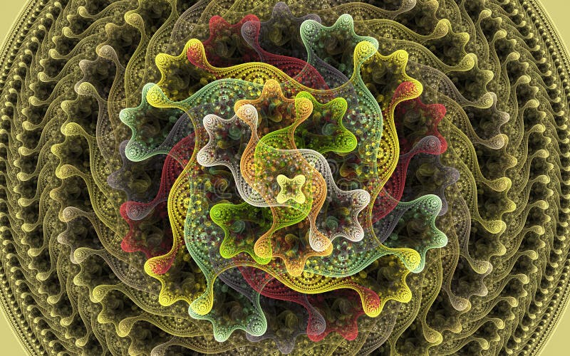 Dance. Fractal background