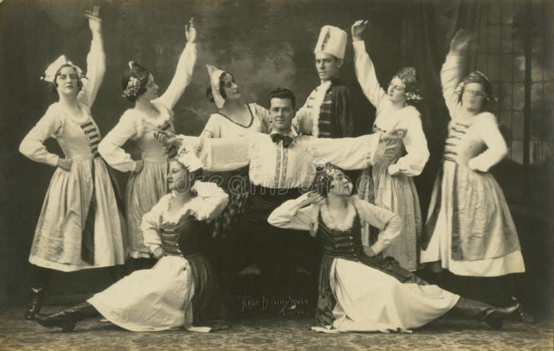 Dance Group In Costume Striking A Pose, Brisbane, Queensland, 1931