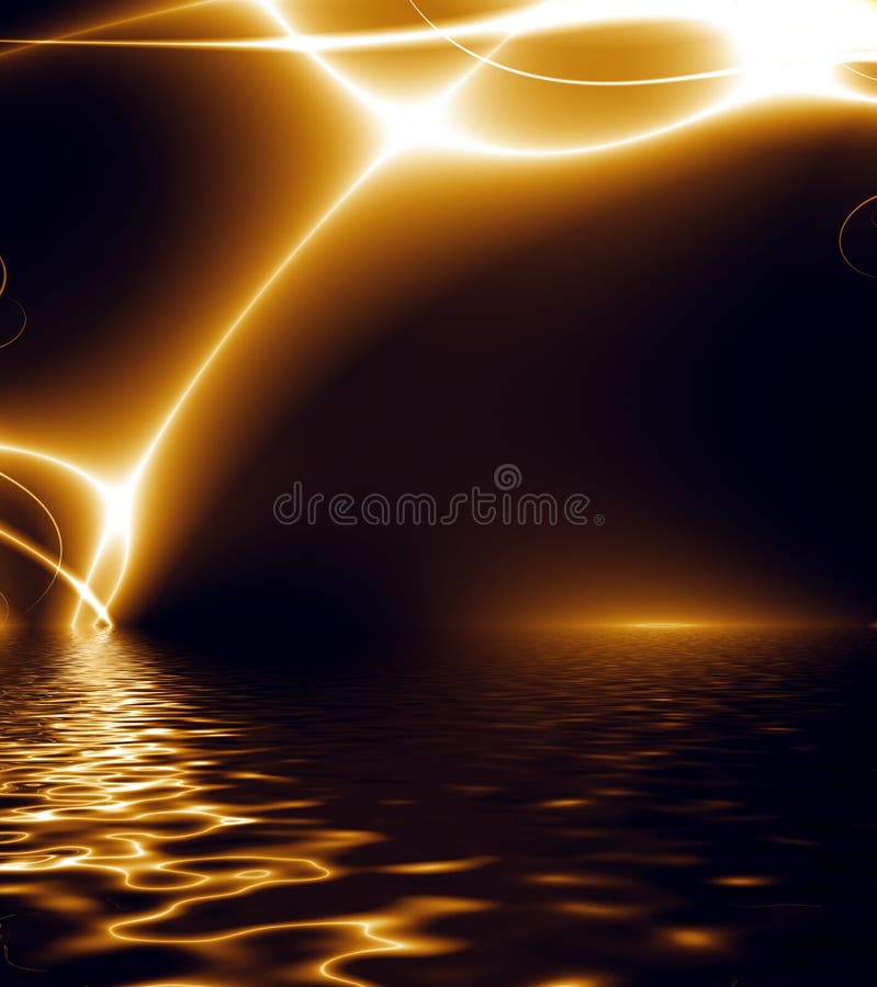 Dance of Lights over water.