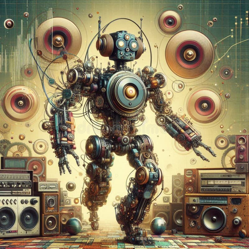 The Dance Machine of the Future stock illustration