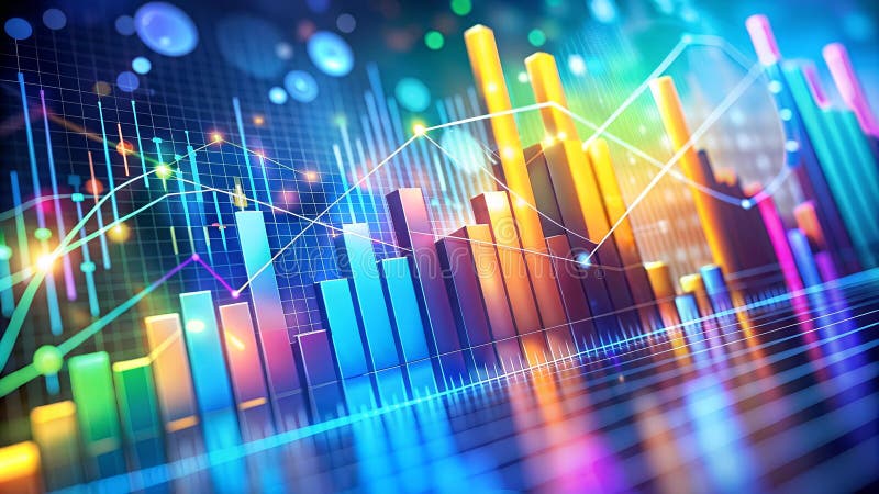 The Dance of Numbers: A Visual Representation of Accounting Processes A colorful abstract representation of financial data, showcasing the flow and interplay of various accounting elements. Accounting processes illustrations