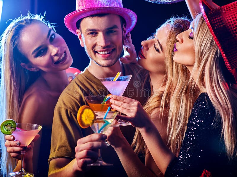 Dance Party Group People . How Be Alpha Male at Club. Stock Image ...