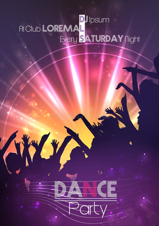 LET'S DANCE TRANCE PARTY コラージュ ポスター they dance