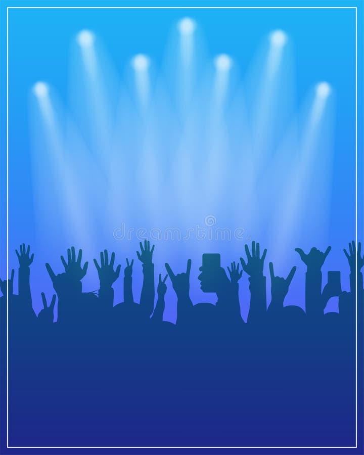 Dance Party Poster Template. Concert, Dj Party or Festival Flyer Design  Template with People Crowd on Background Stock Vector - Illustration of  dance, celebration: 106406489