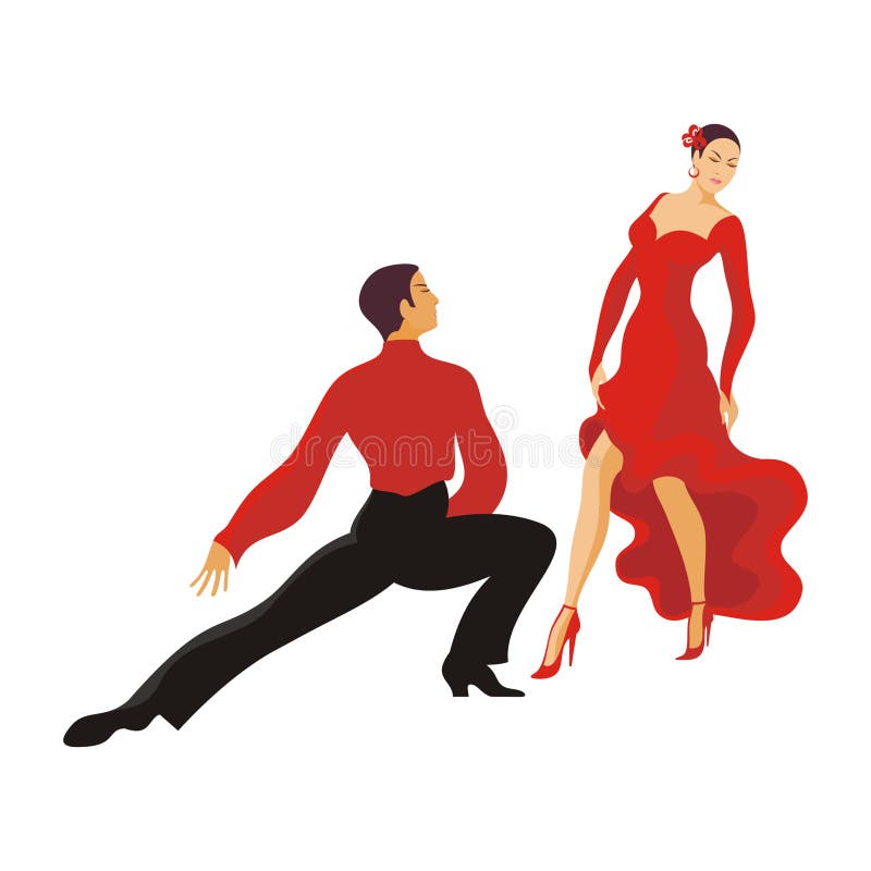 Dance paso doble stock vector. Illustration of couple 69595823