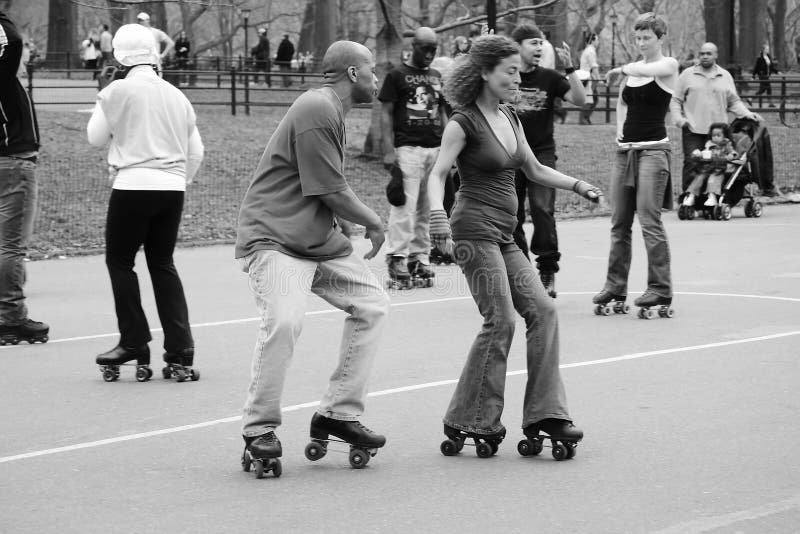 Roller-Dancing in Central Park, New York. Photo taken on March 07th,2009. Roller-Dancing in Central Park, New York. Photo taken on March 07th,2009.