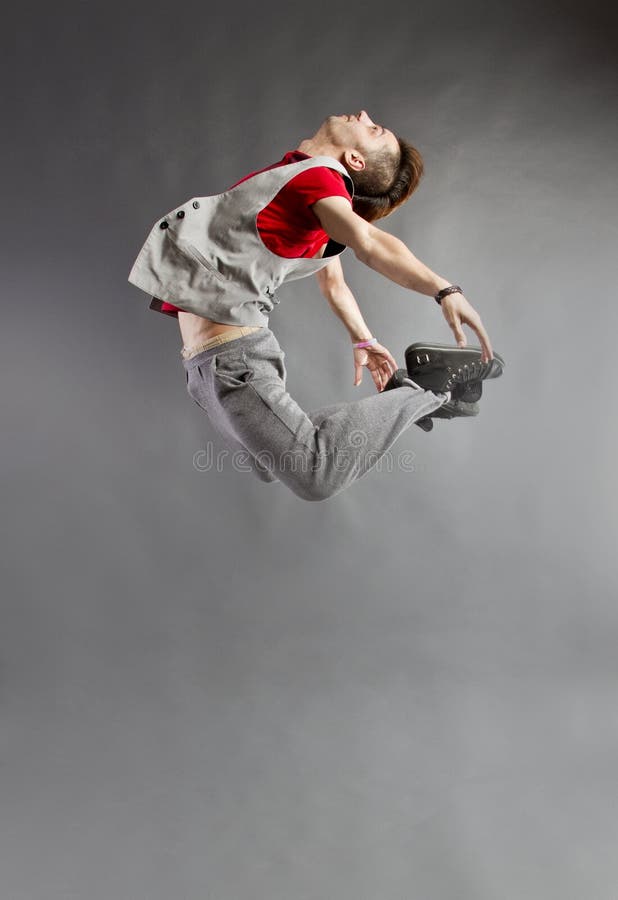 Dancer jumping high stock image Dancer jumping high stock image