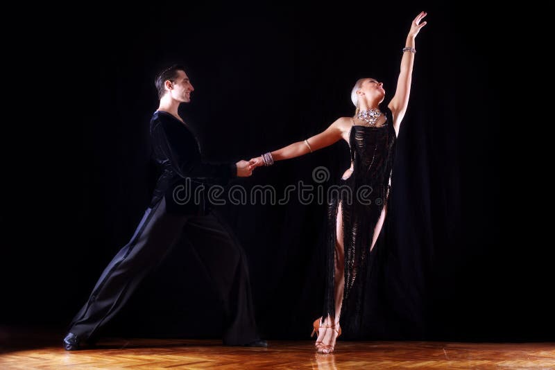 Dancers in ballroom