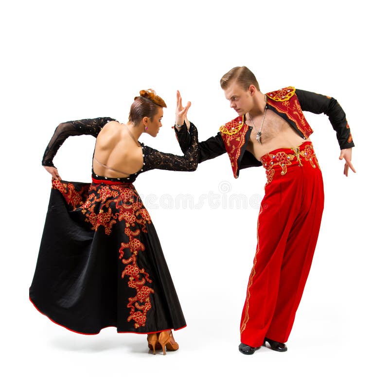 Dancers in National Costumes Stock Photo Image of action, elegance