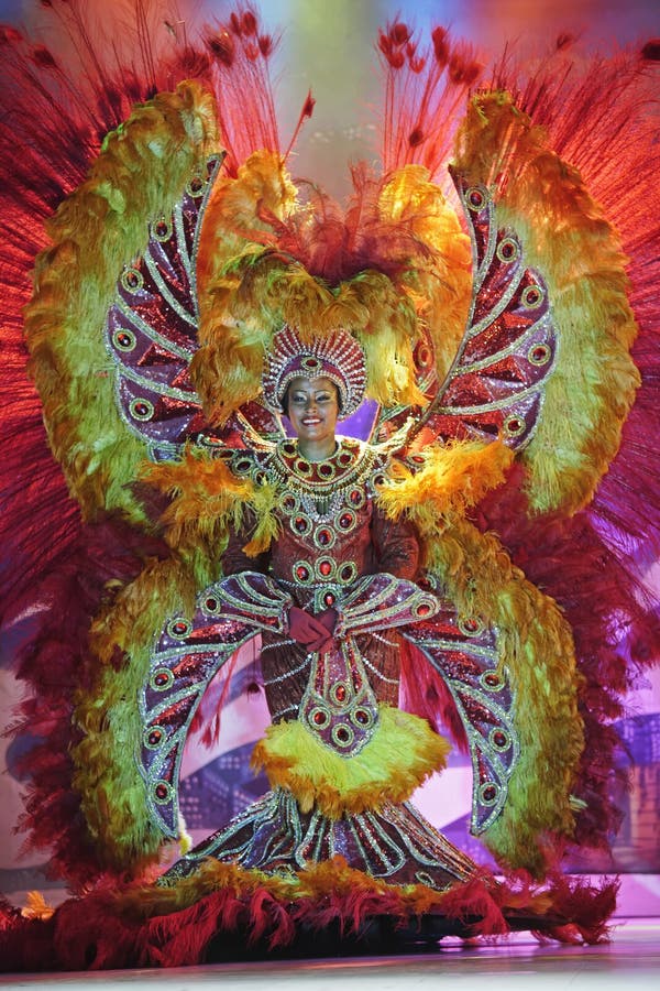 Dancers at Samba Show in the Plataforma Rio de Janeiro royalty free stock photo Dancers at Samba Show in the Plataforma Rio de Janeiro royalty free stock photo
