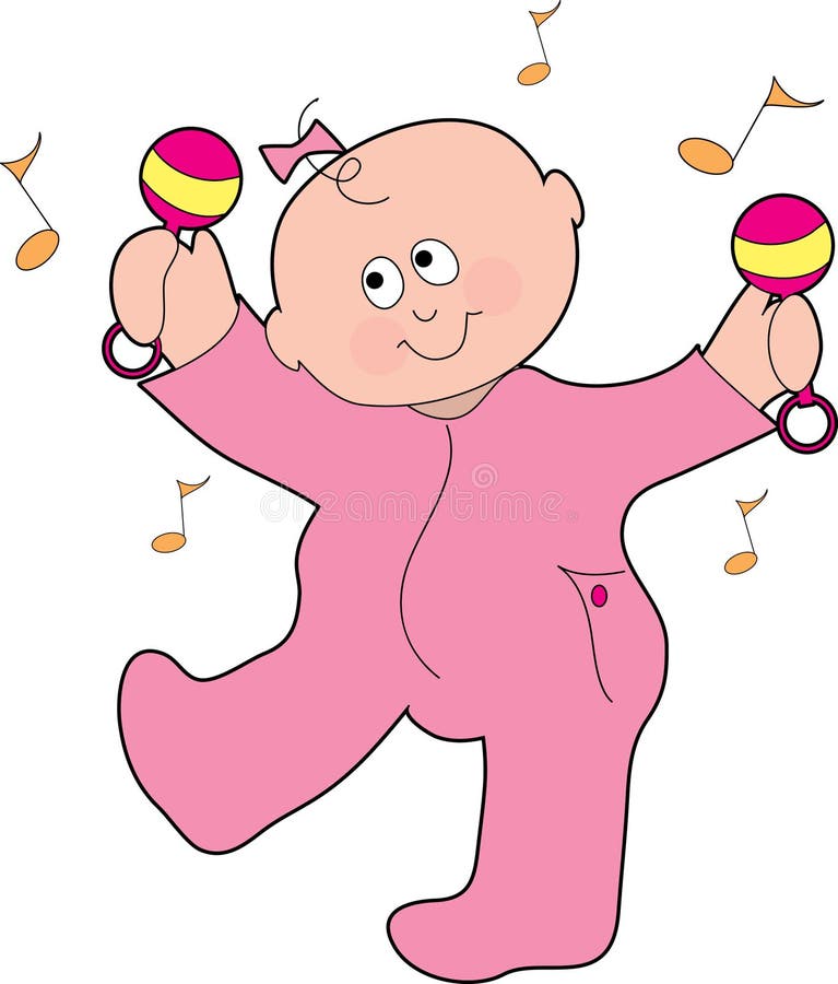 Dancing Baby Girl stock illustration. Illustration of notes - 1388753 Dancing Baby Girl stock illustration. Illustration of notes - 1388753