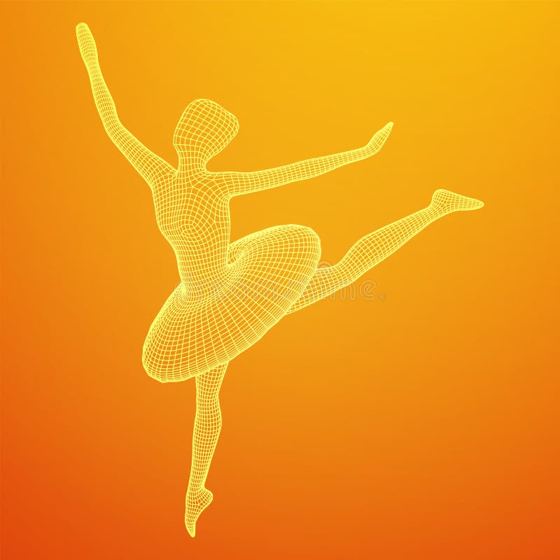 Dancing Ballerina. Woman Classic Ballet Dancer Stock Vector ...