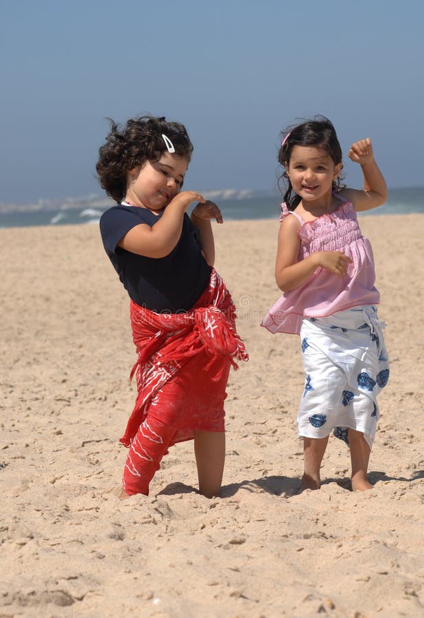 Dancing on the beach