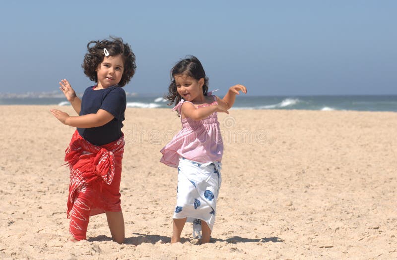 Dancing on the beach