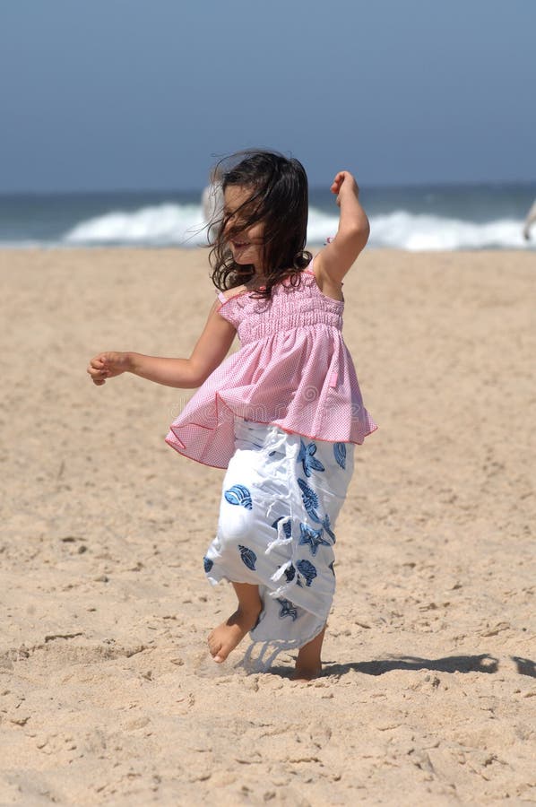 Dancing on the beach