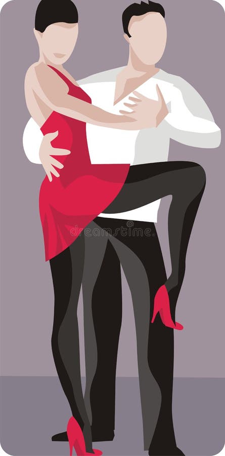 Dancing Couple Illustration Stock Vector Illustration Of Clip