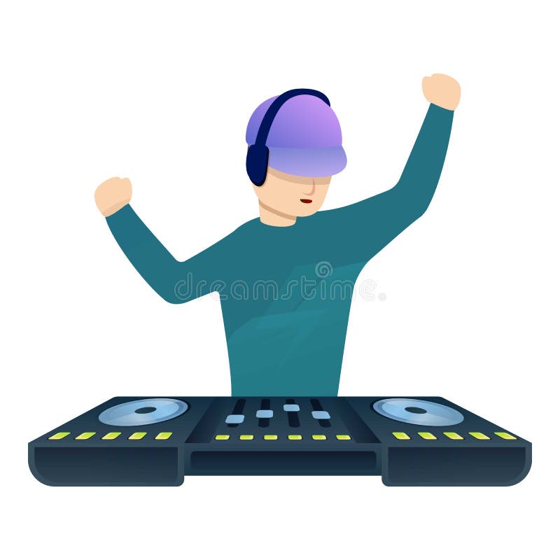 Dancing Dj Music Icon, Cartoon Style Stock Vector - Illustration of dancing, contrast: 161423583 Dancing Dj Music Icon, Cartoon Style Stock Vector - Illustration of dancing, contrast: 161423583