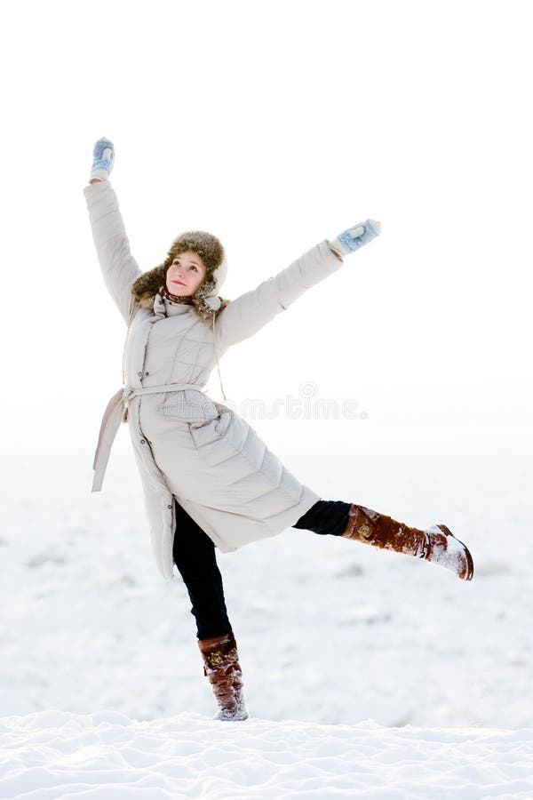 Dancing girl stock photos