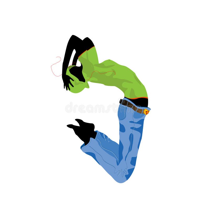 Dancing girl 2 stock illustration Dancing girl 2 stock illustration